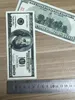 Copie d'argent réel 1:2 taille accessoire Dollars américains fournitures de fête faux pour film billets de banque jouets en papier 1 5 10 20 50 100 Dollar