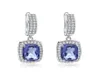 GEM039S BALLET Iolite naturale blu quarzo mistico orecchini pendenti con pietre preziose argento sterling 925 gioielli geometrici per le donne 2106169618123