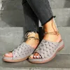 Sandals Women Dressy Summer Hollow Out Wedges Shoes Beach Peep Toe Breathable Sandalias Para Mujer