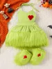 Flicka klänningar baby pojke juldräkt spädbarn jultomten kostym xmas romper med hatt och strumpor set