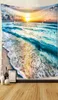 Ocean Sea Wave Wall Decoration Decoration Sceneria krajobraz Tobestry Wiszący do sypialni tkanin gobelinowy Ket18272905