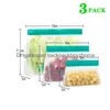 Set per l'organizzazione della conservazione degli alimenti Peva Food Sile Bag Riutilizzabile Zer Stand Up Storage A prova di perdite Top Organizer da cucina Borse per tazze Bpa Dr Dhums