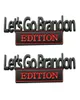 2pcs let let go brandon edition emblemsステッカートラック用デカールCAR9065876