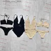 Mulheres Swimwear Halter Designer Swimwears Mulheres Bodysuit V Neck One Piece Maiôs Mulheres Sexy Designers Bikini Q240306