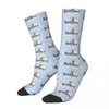 Men's Socks Cute Sea Otter Harajuku Super Soft Stockings All Season Long Accessories For Unisex Birthday Present