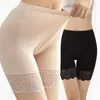 Culotte de sécurité en dentelle pour femmes, pantalon Anti-éblouissement, bas court pour étudiantes, été, fin, taille moyenne, haute, gros Mm, grande taille