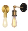Vintage LED wandlampen 110V 220V E27 Metalen Wandlampen Home Decor Eenvoudige Enkele Schommel Wandlamp Retro Rustieke Verlichtingsarmaturen Lighti3873412