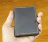 Money Clips Luxury Handmade Genuine Leather Business Card Holder Men Leather Credit Card Case Small Women Card ID Holder Cover Card Wallet L240306