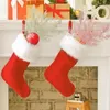 Decoratieve bloemen 10/5 stuks glitter bladgoud kerstboom decoratie hanger bloem kunstplanten pijnboomtakken decor voor thuis