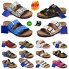 High quality Designer Comforts Sandals famous Leather Men Women sliders buckle strap flip flops Classic clog Suede Platform slides Summer Slippers shoes Size 36-46