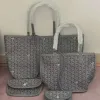 Projektant torebki Goyas Exclusive Edition Bag Exclusive Grey Pink Shopping Tote Mommy Bun Bag Mother Bag 2023