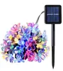 50 LED 7M PEACH LEDERTEK FLOOMSER SOLAR LAMP POWER LED 스트링 요정 조명 태양 화환 정원 크리스마스 장식 야외 3852751