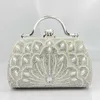 Diamond Peacock Flower Evening Bag Fashion Crown Brick Dress Qipao Bag 240306