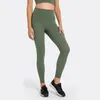 Aktywne spodnie 25 "Klasyczne 5.0 Real High Rise Sport Yoga Leggins Gym nosze kobiety nylon y back fitness fitness Soild rajstopy seksowne stroje