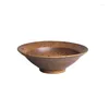 Bowls Japanese Ceramic Ramen Bowl Retro Hat Fruit Salad Rice Soup Commercial Household Tableware