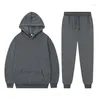 Men's Tracksuits And Women Sweatshirt Hoodies Sets Unisex Loose Solid Color Casual Pullover Long Sleeve Two Piece Suit Pants