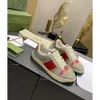 2023 Scarpe casual di lusso del nuovo designer Screener Sneakers in pelle con finiture in tela impreziosite 88