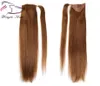 Evermagic Ponytail Human Hair Remy Straight European Ponytail Frisyr 70G 100 Natural Hair Clip in Extensions6602941