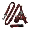 Dog Collars Leashes Designers Dog Harness and Lash Collar Set no PL調整可能なバッククリップステップインベーシックヘビーデューティアンチツイストFO DHJEL