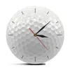 Horloges murales Balle de golf ronde sans cadre horloge silencieuse non tic-tac vision 3D montre décorative club de sport art golfeurs cadeau horloge murale D DH24B