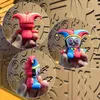 السيرك الرقمي السحري Pomni Jax Silicone Cartoon Cartoon Doll -keychain Doll تعبئة هدية عيد الميلاد للأطفال