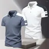 Polos para hombre Camisetas de manga corta Polo de verano para hombre Breathe Cool Tops Material de seda de hielo atlético