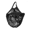 Shopping Bags 1PCS 30 40cm Large Cotton Totes Foldable Mesh Net String Bag Reusable Fruit Storage Handbag