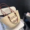 Designer koszyka słomiana torba mody torby na zakupy torby plażowe designerskie ręcznie tkane krzyżowe ciało otwartą torebkę plażową damskie torba letnia wysoka jakość