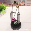 Decorative Objects Figurines K503 Color Ball Permanent Motion Instrument Electric Magnetic Shaker Chaos Pendulum Home Decoration Dynamic Art Desktop Decoration