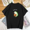 T-shirt Annuncio di gravidanza T Shirt Donna Uomo Fuuny Avocado Papà Papacado Mamacado Maglietta Estate Cotone Manica corta Donna Abbigliamento