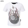 T-shirts Fashion Men's Brand Philippe Brand Summer PP MENS Kort ärmkvalitet Hot Diamond Skull T-shirt {Kategori} A502A502