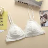 French Bras Style Bralette Seamless Deep V Lace Bra Wireless Thin Underwear Sexy Lingerie Soft Without Underwire for Women Girl