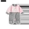 Footies bebê recém-nascido roupas da menina doce strberry série algodão babas macacão footies macacão de uma peça traje para bebê menina 0-12m yq240306