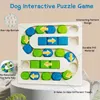 Pusy Puzzle Toys Slow Feeder Interactive wzrost Szczeniak IQ Dozownik pokarmowy powoli jedzisz Bish Bowl Pet Cat Dogs Training Game 240306
