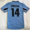 Maglie da calcio Maglie retrò classiche della Lazio Vieri SALAS MIHAJLOVIC VERON STANKOVIC MANCINI NESTA NEDVED KLOSE Maglia da calcio vintageH240306