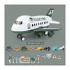 Kits de construção de modelo Lepin Modelo Avião Música História Simação Avião Brinquedo de moda para crianças Bloco de construção Aeronaves de tamanho grande Passageiro Airl Dhjwk