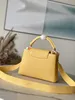 Designers Women Handbag Capucines 27 cm axelväska Tote Kvinnor Luxurys läderkoppling Pouch Crossbody väska med låda