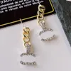 Supérieure Belle Perle Diamant Boucles D'oreilles Designer Goujons Marque Lettre Boucle D'oreille Voguish Femmes Amour Cadeaux Couple 925 Argent En Acier Inoxydable Stud Accessoire De Mode Bijoux