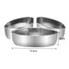 Double Boilers Food Steamer Box Tray Set 3x Kitchen Utensils Stainless Steel Mini Cookers Insert For Broccoli Veggie Salad Cooking