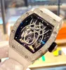 Relógios atemporais Fancy Watch RM Watch RM19-01 Manual 18k Platinum Original Diamond Cronógrafo feminino