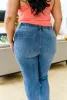 Jeans Judy Blue Payton Pull On Denim Joggers Ajusté Carmen Double Manchette Lâche Taille Élastique Polyvalent Casual Harem Pantalon Droit