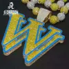Moissanite Iced Out Factory Wholesale Sneaker Gold Plating Sterling Sier VVS Custom Name Letter Pendant