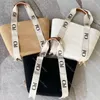 10A topkwaliteit gestoofde tas groentemand uitgeholde dames een schouder crossbody tas designer handtas boodschappentas hoge capaciteit reizen messenger satchel