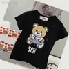 T-shirts Designer T-shirt met korte mouwen voor jongens Top Baby Kinderkleding Luxe T-shirts voor kinderen Mode Cartoon Afdrukken Top Kleuren Hoge kwaliteit 240306