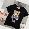 Camisetas Designer Meninos Manga Curta Camiseta Top Bebê Crianças Roupas Crianças Luxo Camisetas Moda Desenhos Animados Impressão Top Cores Alta Qualidade 240306