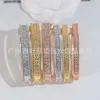 Pulseira V de alta versão caleidoscópio de prata pura pulseira estrela do céu completo para mulheres ouro rosa 18k ins versão coreana pulseira de diamante completo de alta qualidade