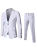 Career Man Suit Jacket Set Turndown Collar Slim Mens Blazer Costumes Autumn Korean Solid Elegant Wedding Male Outfit 240227