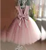 Zomer Roze Jurk Kleine Bruidsmeisjes Jurken Voor Meisjes Kant Prinses Feest Bruiloft Meisje Kostuums Baby Kralen Girl039s4214888