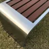 Camp Furniture Bench Stainless Steel Outdoor Rest Sitting Stool Dressing Room Park Row Chair