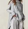 Hoodies Top pour femmes avec manteau à capuche à manches longues de style européen et américain